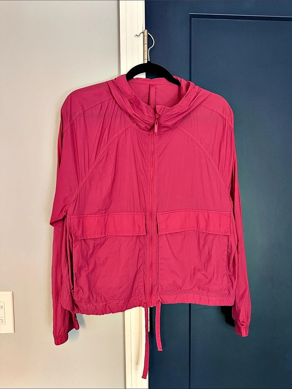 Lululemon Hood Lite Jacket Pink Hooded Zip Jacket Size Large women’s NWOT